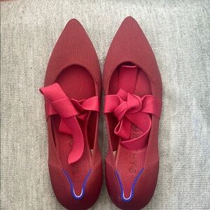 Rothy’s Red Maryjane Bows Size 11 Worn Once